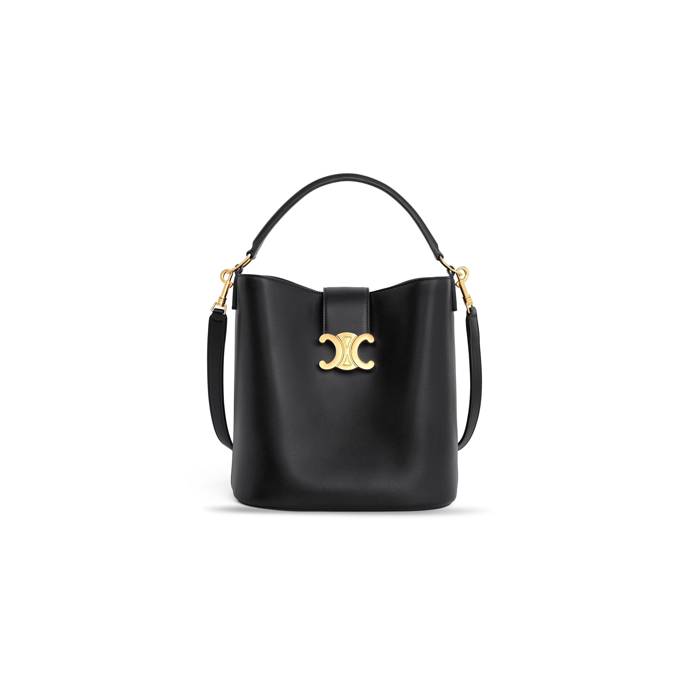 CELINE MEDIUM BUCKET LOUISE IN SMOOTH CALFSKIN 116613FX9.38NO (28*24*16cm)